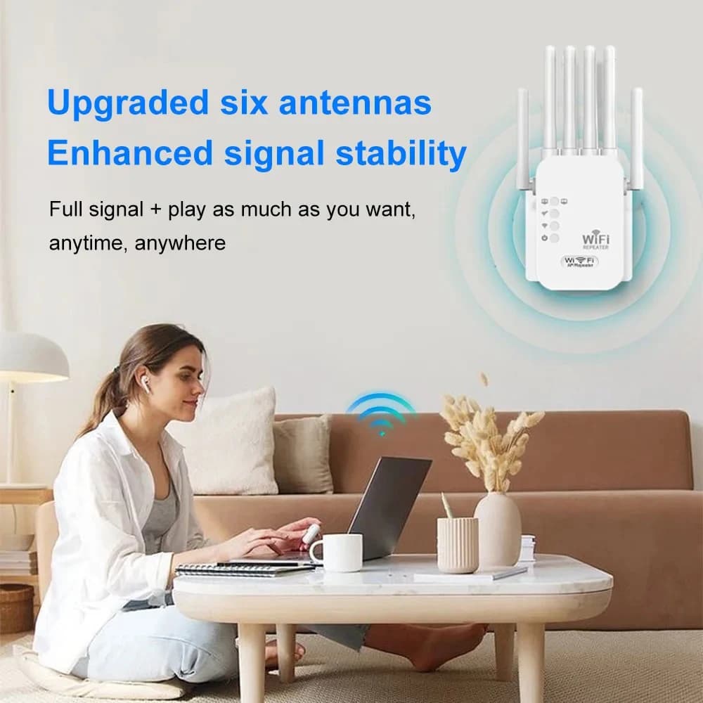 WiFi Repeater 1200Mbps Dual Band 2.4G 5G Wireless Range Extender 802.11ac — image 2