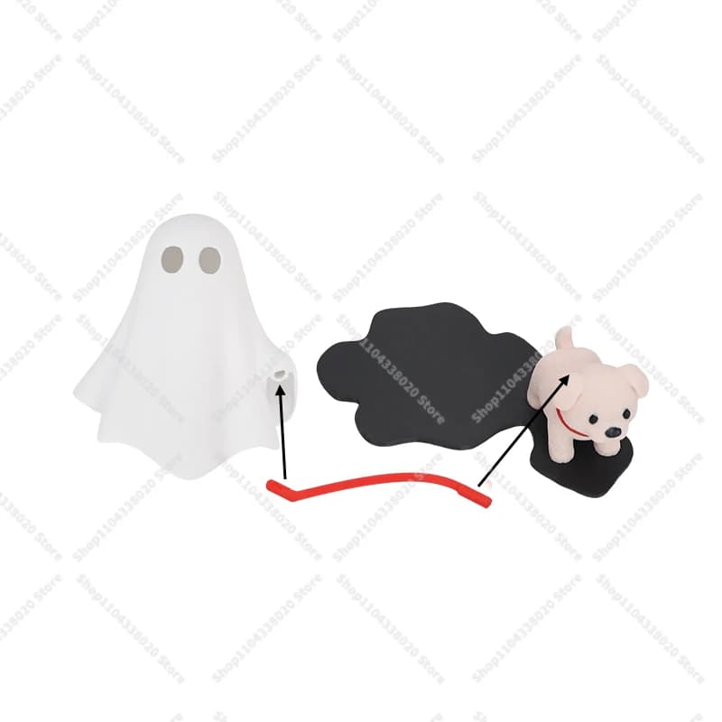 Cute Ghost LED Night Light with Dog Figure Spooky Desk Lamp Halloween Decor — image 6