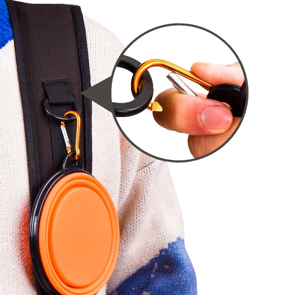 Collapsible Silicone Pet Dog Bowl Portable Travel Water Food Feeder for Camping — image 4