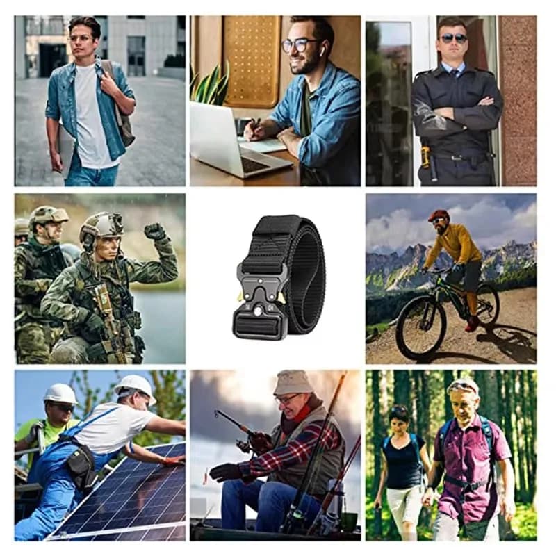 Tactical Belt Quick Release Military Nylon Outdoor Belt Men Women New PAUL Man U — image 6
