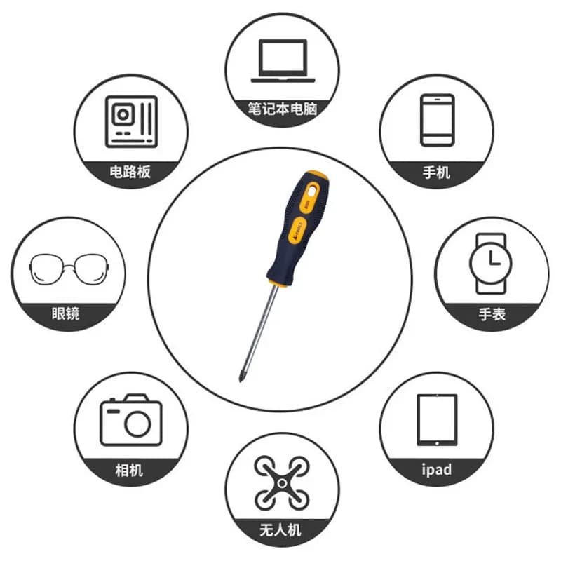 Magnetic Phillips Screwdriver Set PH0 PH1 PH2 Slotted 3-6mm 150mm — image 6