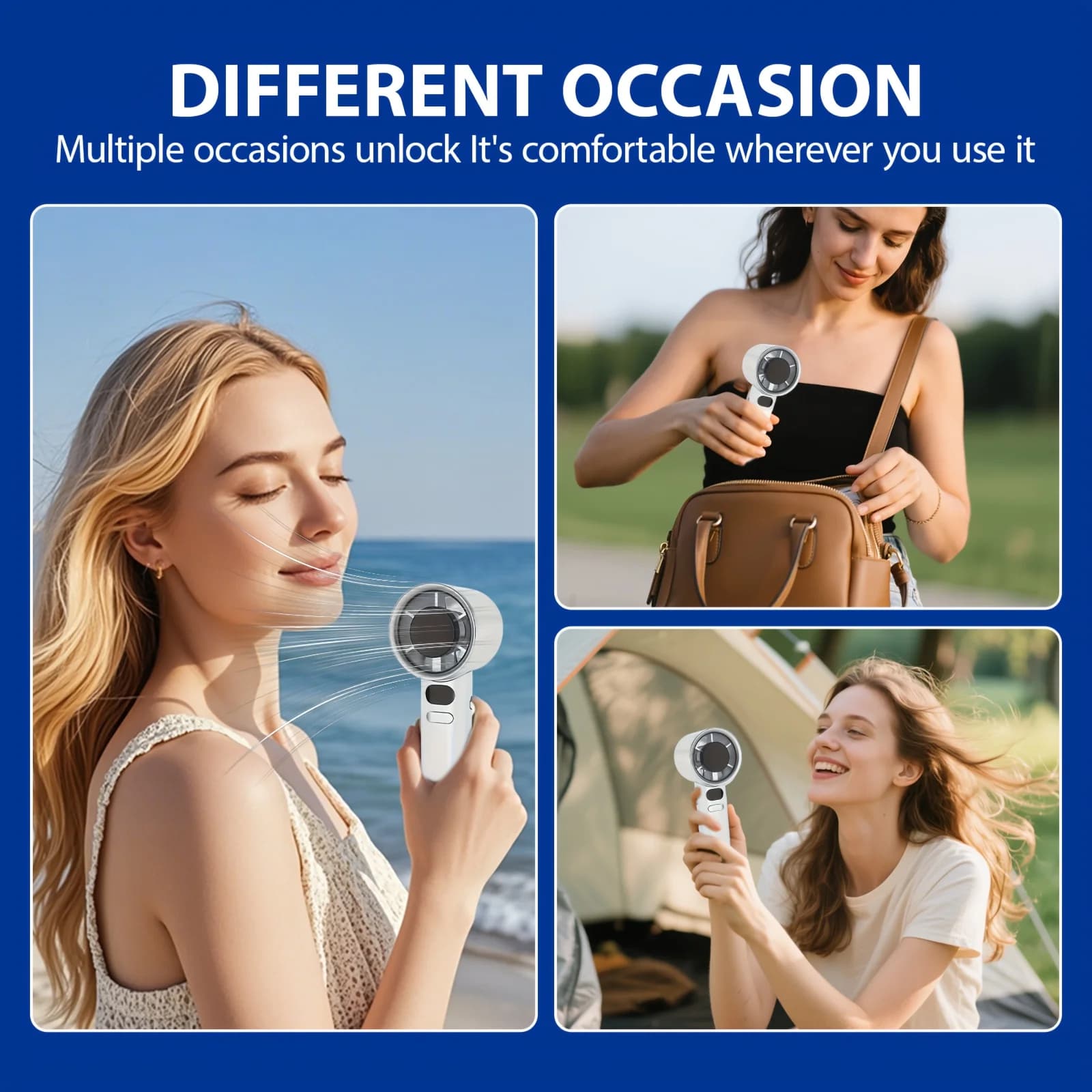 Handheld Fan 120 Speeds 10000+ RPM USB Rechargeable Portable Turbo Fan — image 5