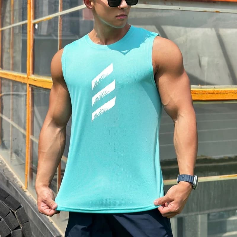 Men's Quick Dry Sleeveless Vest Tank Top Running Gym Muscle Top — image 4