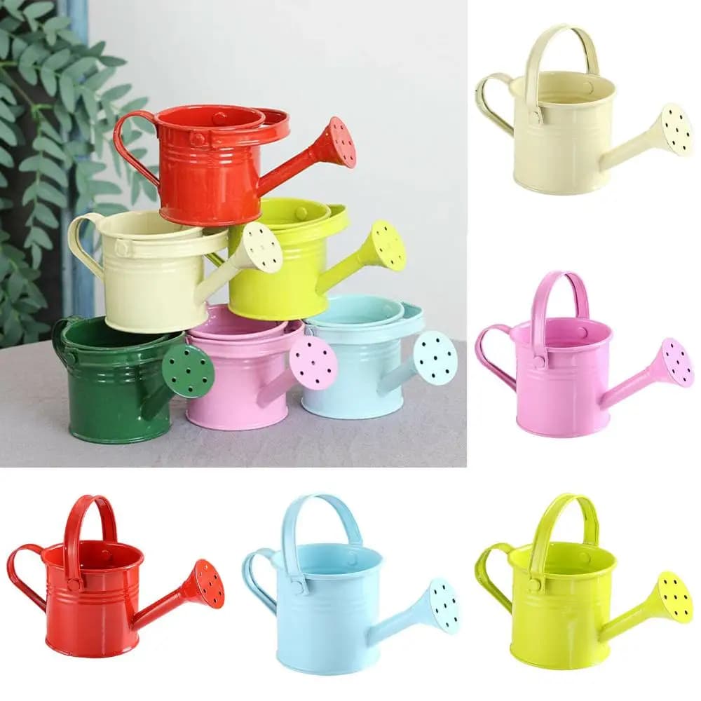 Metal Watering Can Garden Flower Kettle Mini Small Water Spraying Pot New 1PC UK — image 2