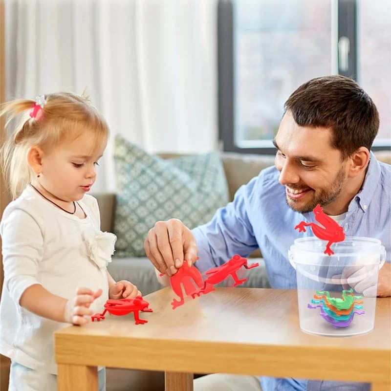 20 Pcs Jumping Frog Toys Bouncing Frogs Stress Relief Anxiety Fidget Toys for Kids — image 6