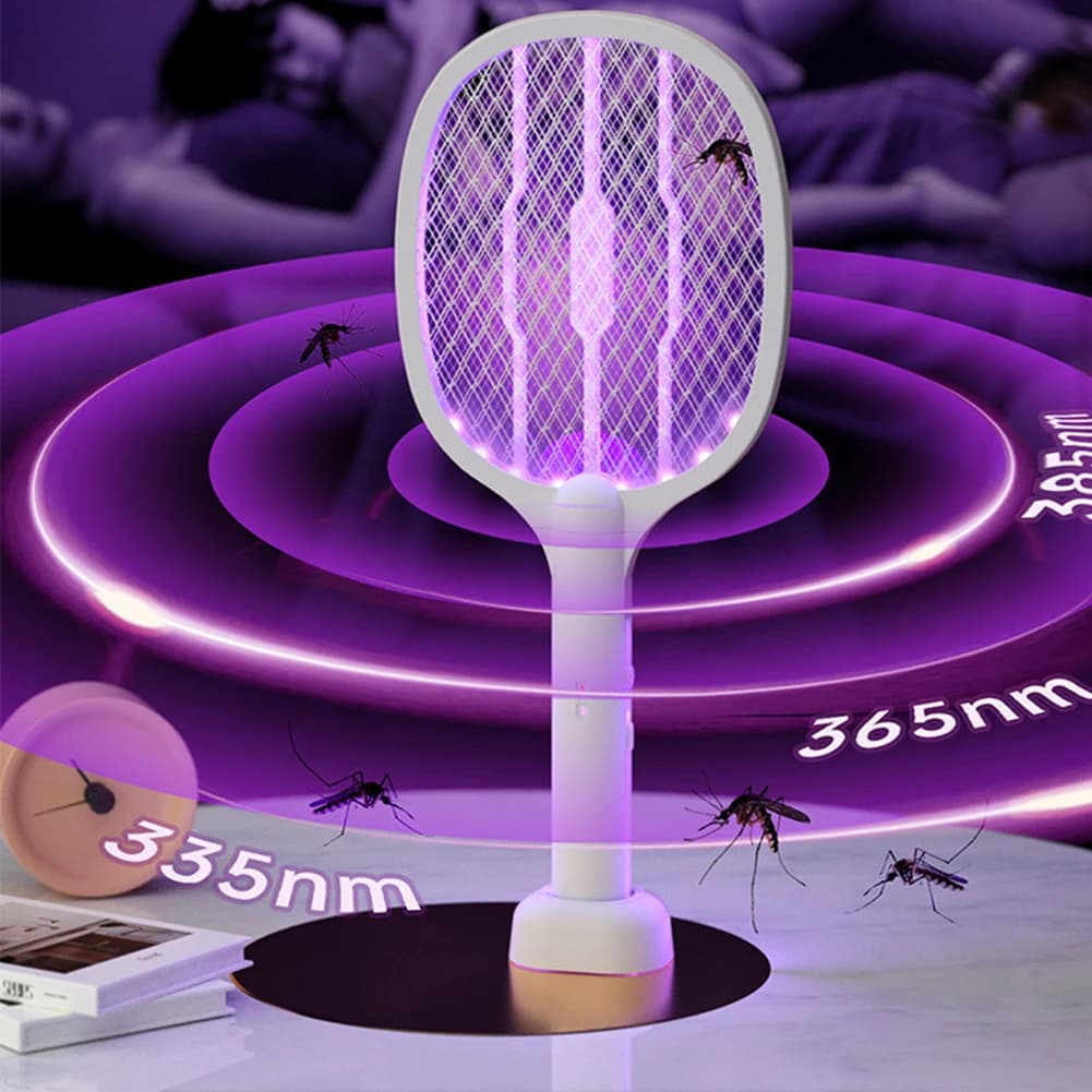 Electric Fly Swatter 3000V USB-C Rechargeable Bug Zapper Mosquito Trap — image 3