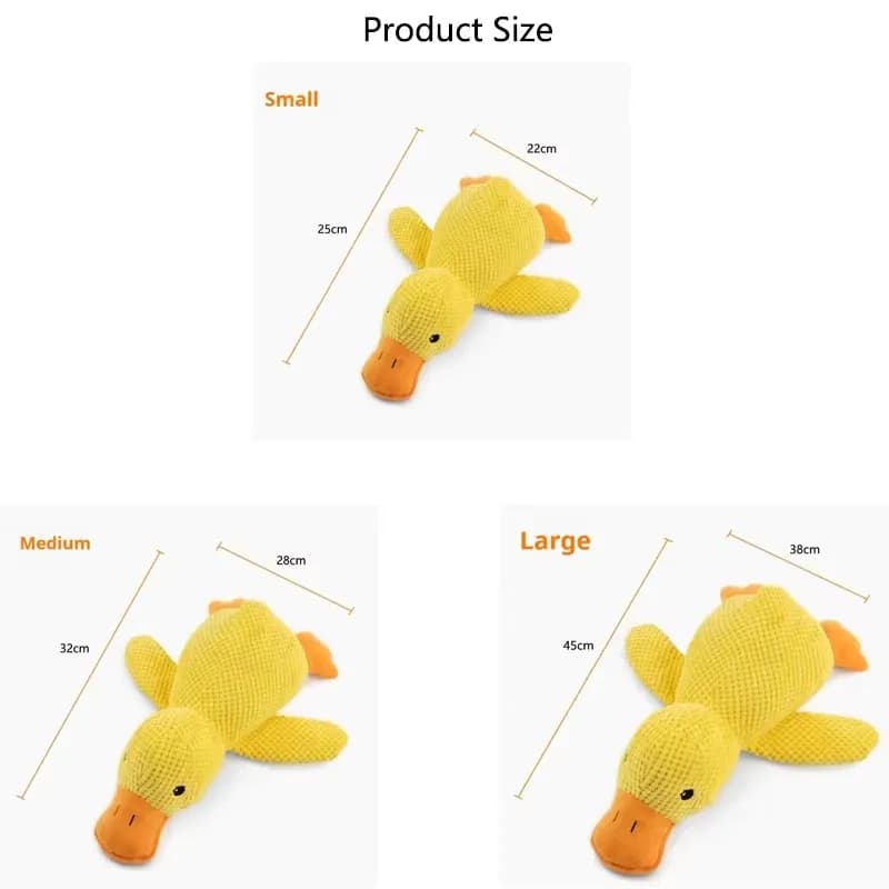 Dog Duck Toy Plush Interactive Pet Toy Relief Boredom Small Medium Large with UK — image 6