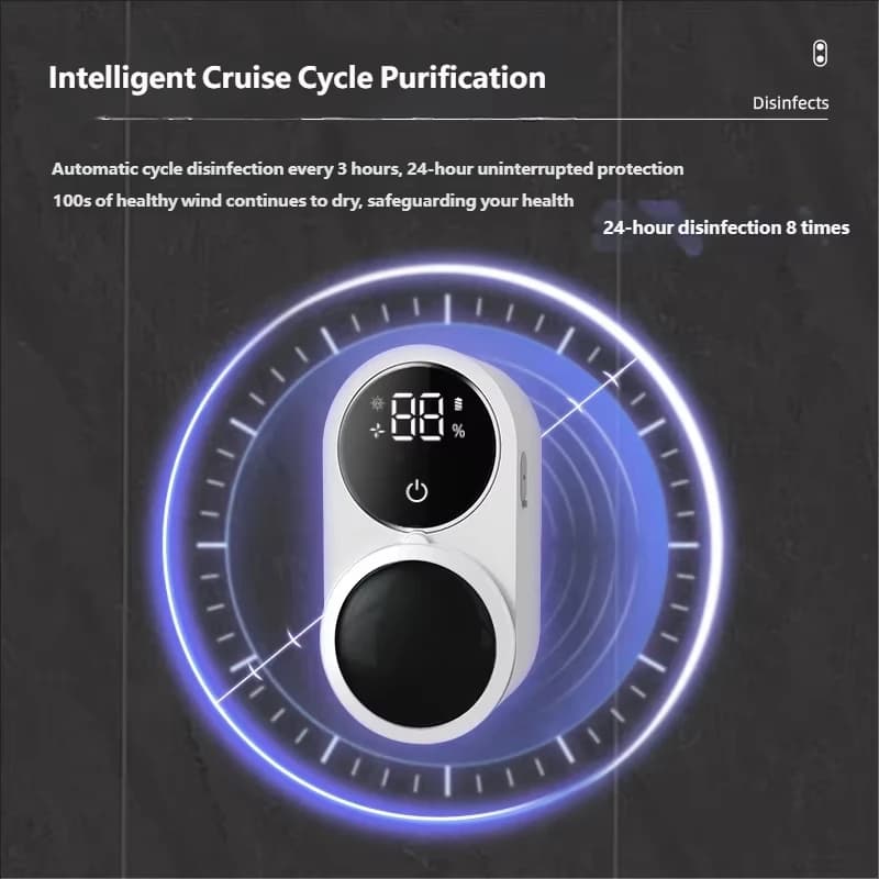 USB Rechargeable Smart Toothbrush Sterilizer UV Disinfection Wall-Mounted Air Drying Holder — image 4