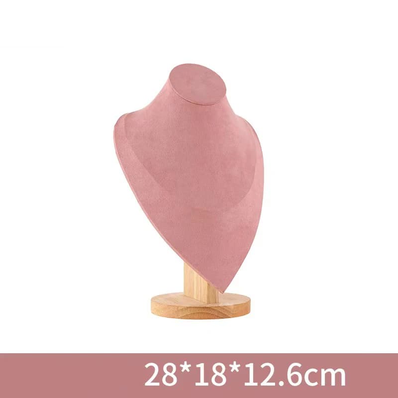 Wooden Mannequin Bust Necklace Display Stand Jewellery Holder — image 6
