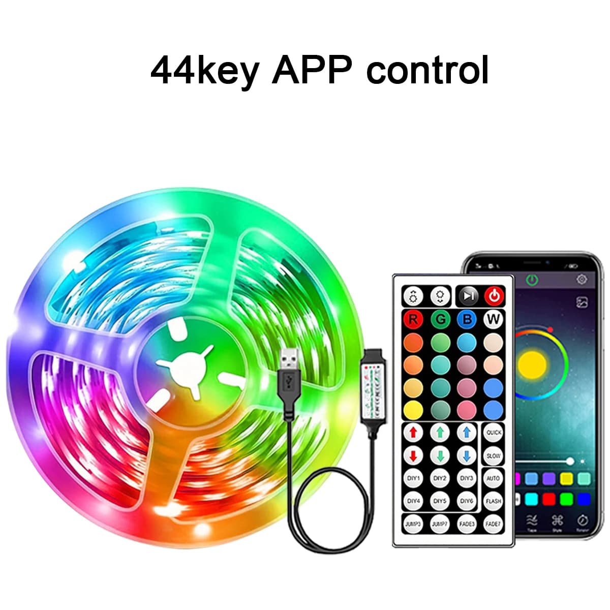 RGB LED Strip Lights 5m 10m 20m 30m APP Control Flexible Room Lighting — image 7