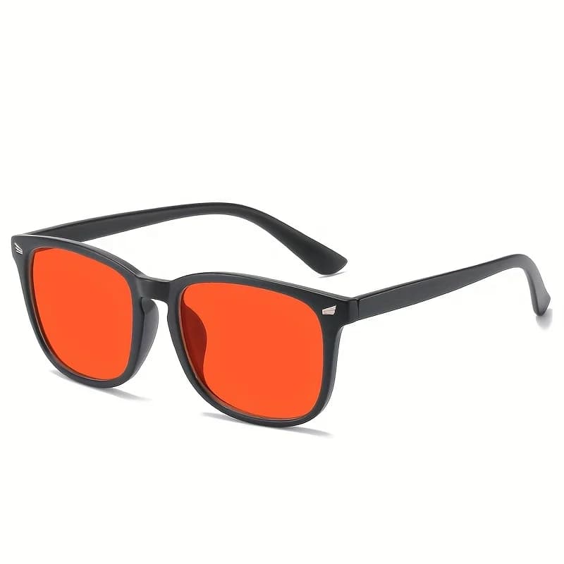 Blue Light Blocking Glasses Square Red Lens Anti Filter New Classic Men Better U — image 5