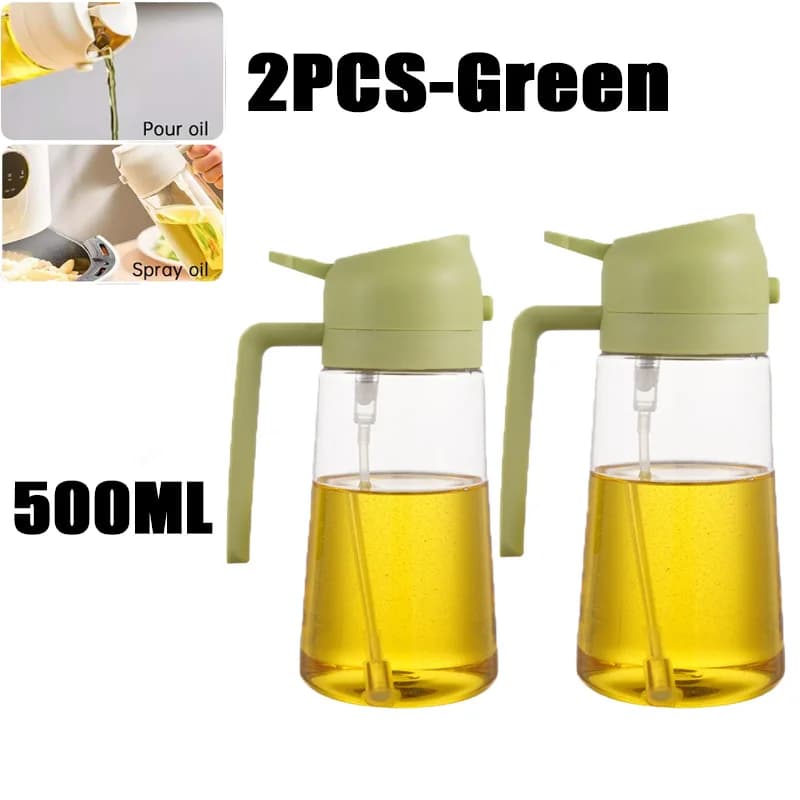 Oil Sprayer Bottle 500ml Kitchen Spray Dispenser BBQ Baking New 2in1 Plastic for — image 10