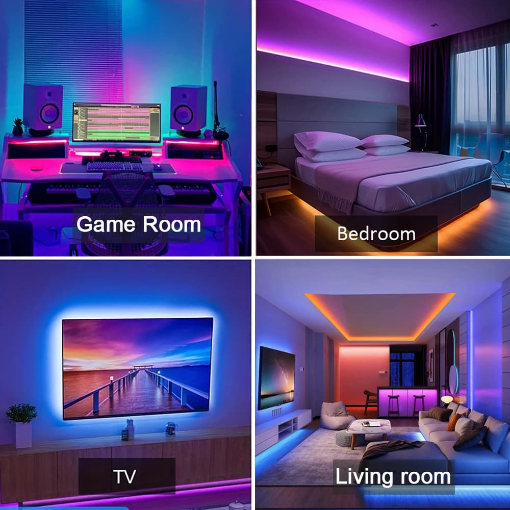 RGB LED Strip Lights 5m 10m 20m 30m APP Control Flexible Room Lighting — image 6