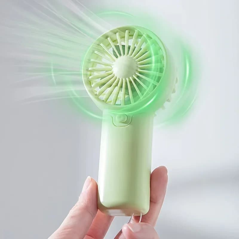 Portable Mini Handheld Fan Lightweight Low Noise Electric Fan Compact Size — image 2