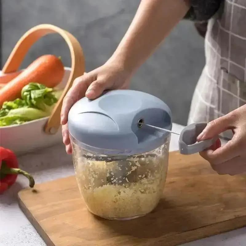 Manual Garlic Chopper Vegetable Cutter Slicer Fruit Crusher Kitchen Gadget — image 2