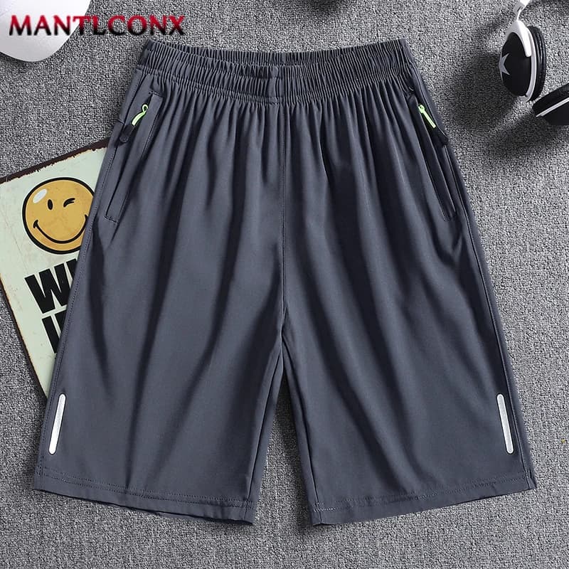 Men's Running Gym Shorts Training Sports Casual Summer Black Grey — image 14