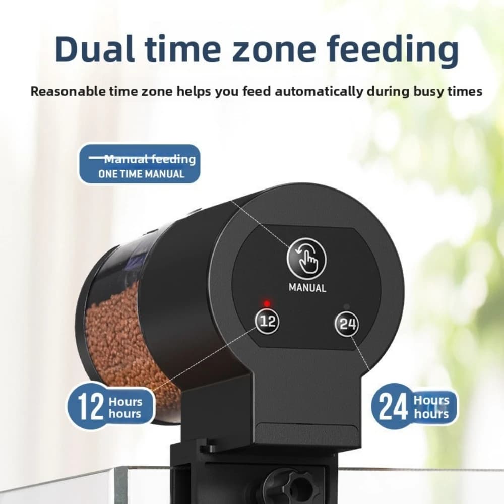 Automatic Fish Feeder 100ml Battery Powered Programmable Timer Aquarium — image 3
