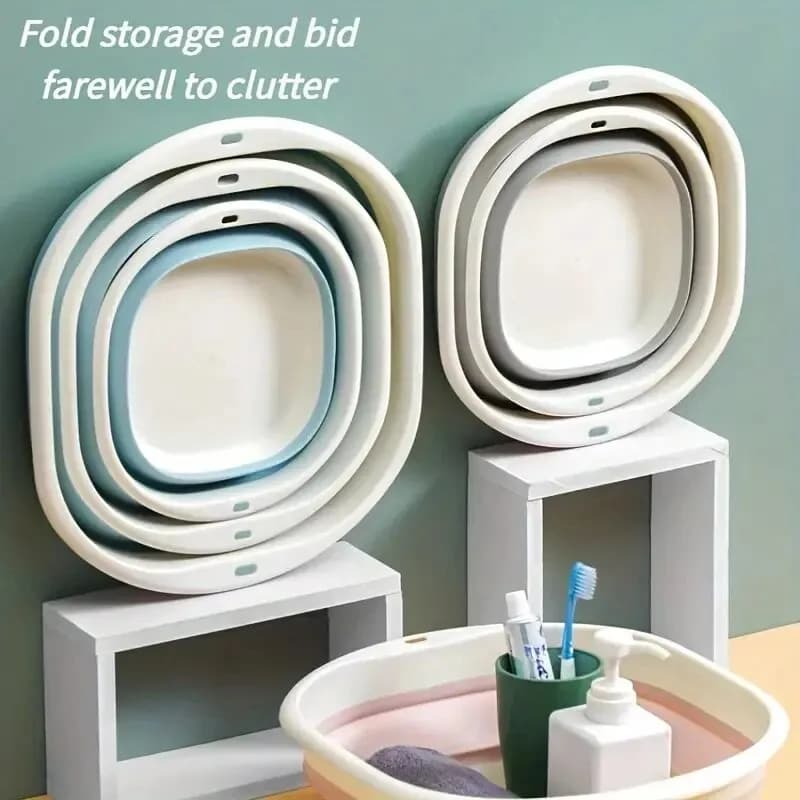 Collapsible Foot Bath Basin Soaking Tub Foldable Bucket New 1pc For Feet Feet UK — image 2