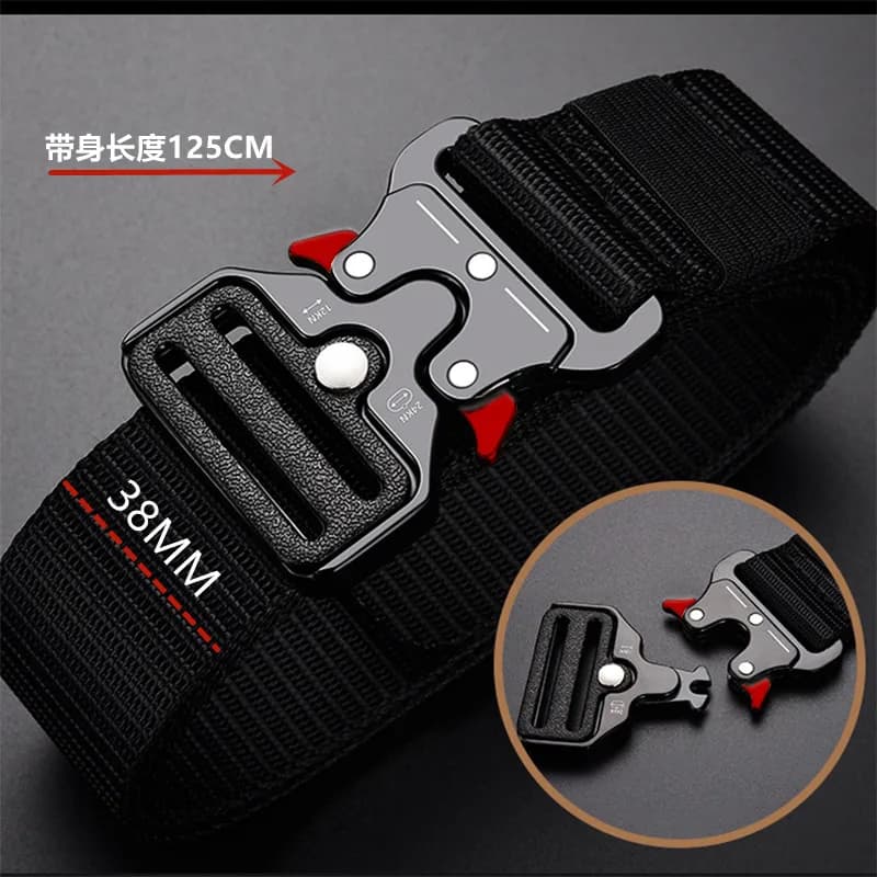 Tactical Sports Belt Quick Release Buckle Men's Outdoor Training Belt — image 5