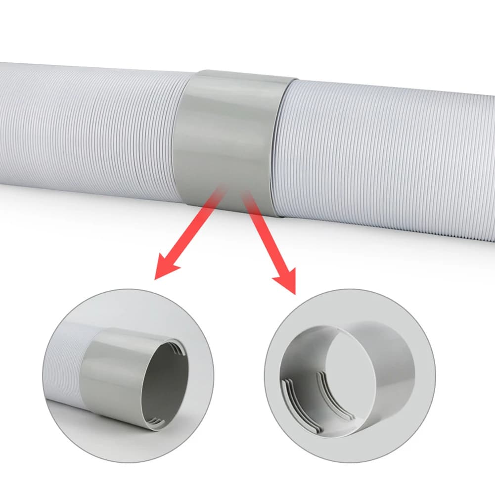 Portable Universal Flexible Conditioner Exhaust Hose Tube New Replacement Parts — image 6