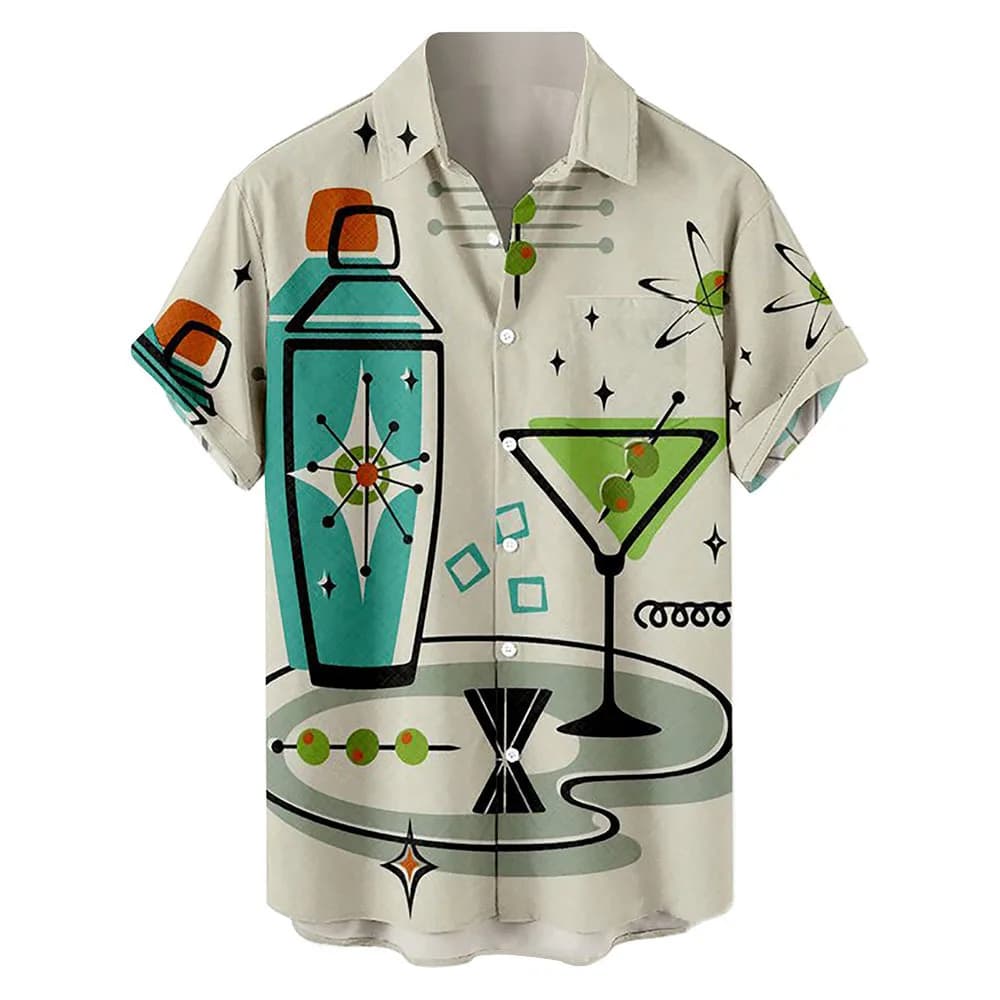 Men's Hawaiian Shirt Short Sleeve Casual Collar Summer Vacation Fashion — image 3