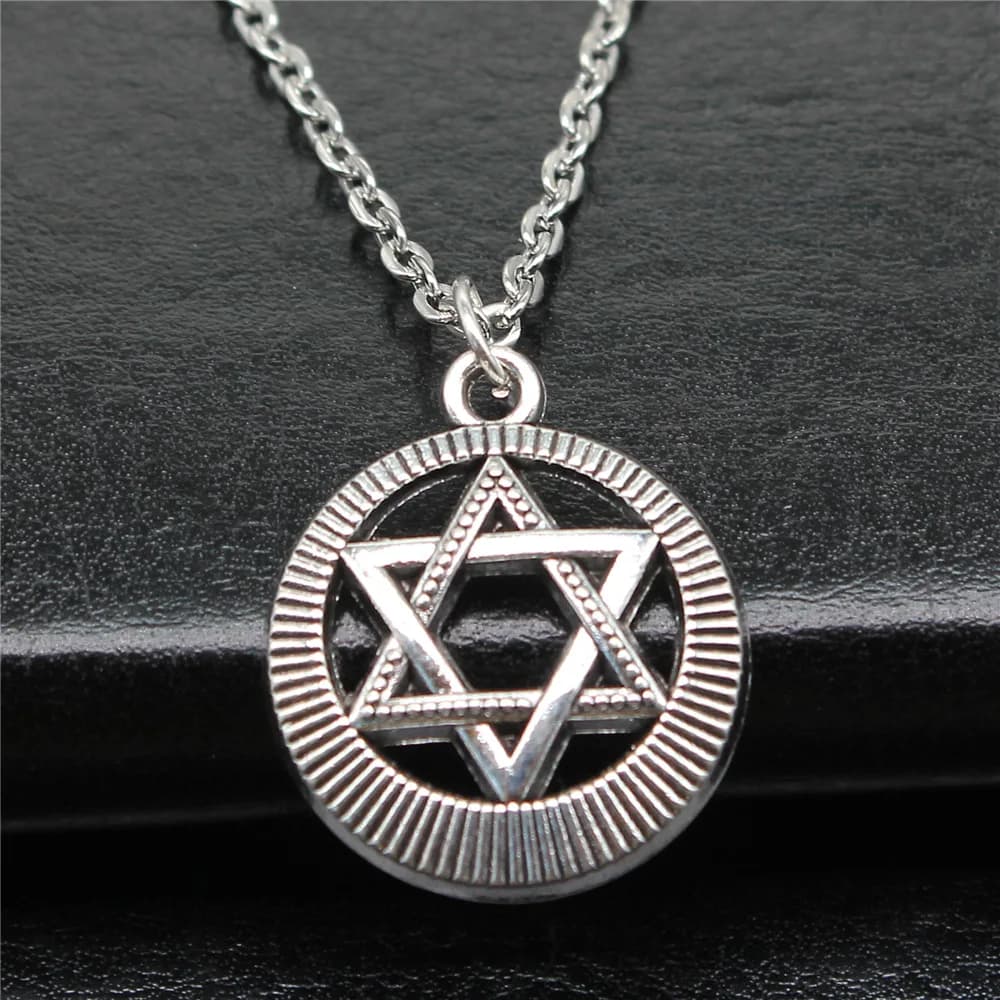 Star of David Pendant Necklace Silver Bronze Fashion Jewellery Gift — image 10