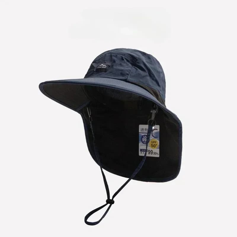 Unisex Wide Brim Bucket Hat Neck Protection Summer Fishing Hiking Cap — image 7
