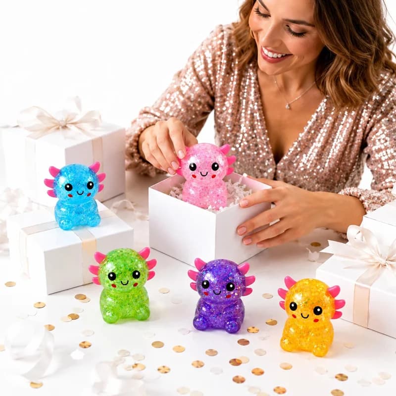 Axolotl Party Favors Clear Glitter Adult Novelty Gift New Shaped Suitable for UK — image 2