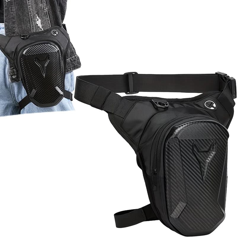 Motorcycle Leg Tank Bag Waterproof Waist Pack Crossbody Biker Drop Rider Thigh U