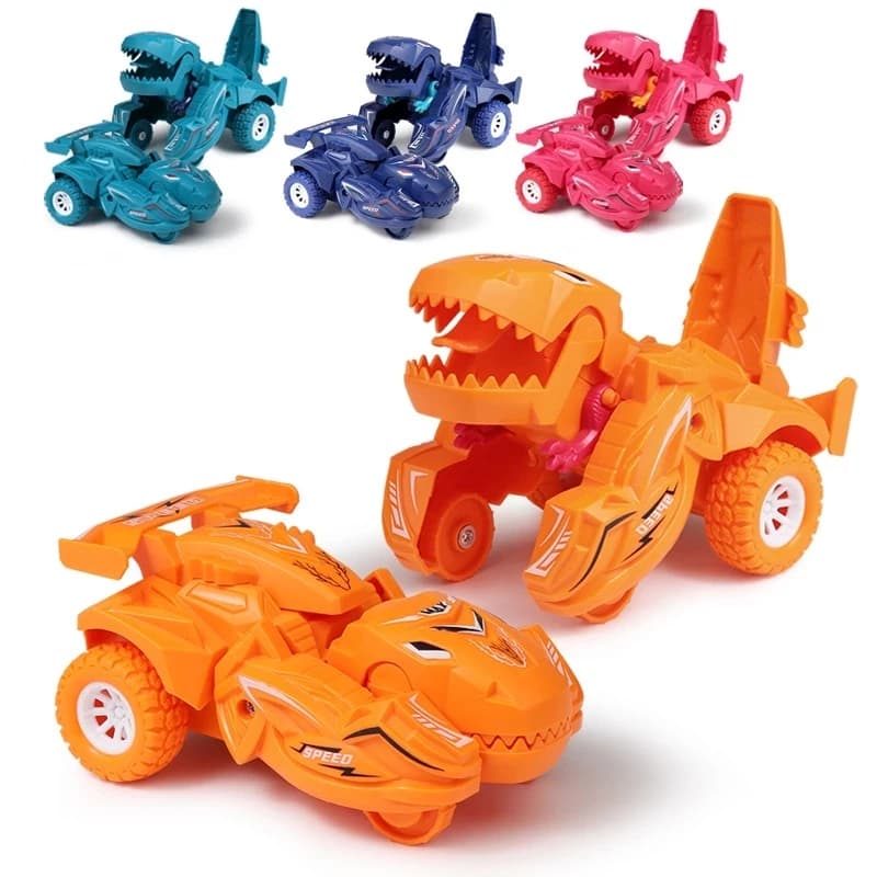 Dinosaur Transforming Car Toy One-Step Deformation Collision Model for Boys — image 5