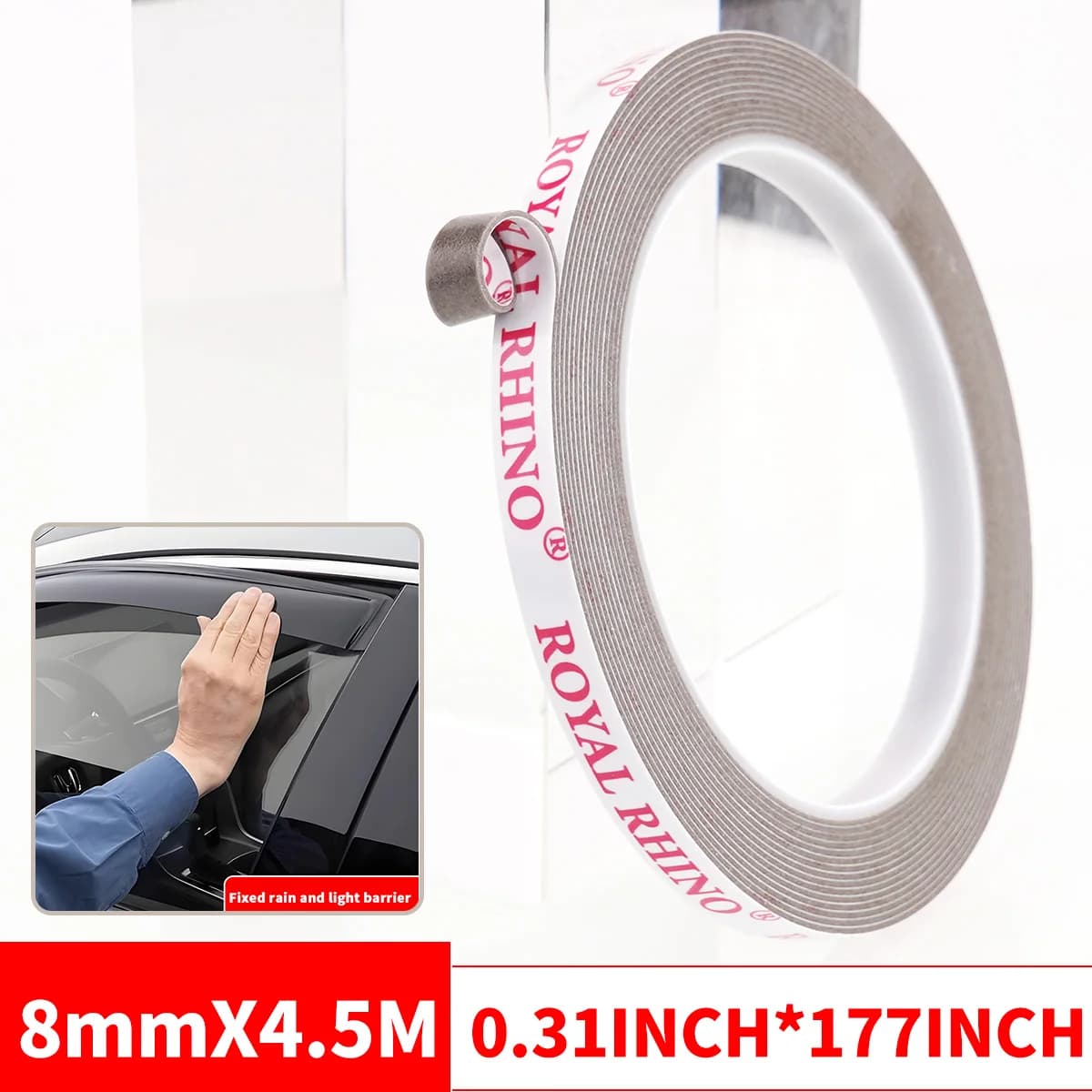 Extra Strong Double Sided Tape 450cm Adhesive for Car Mounting Tear Off — image 9