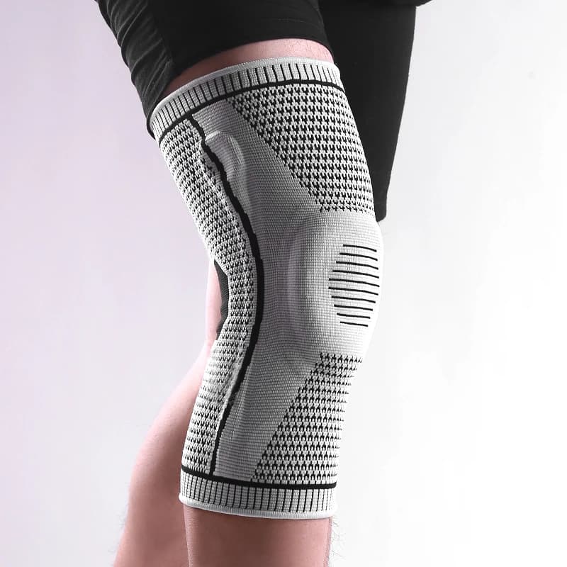 Compression Knee Brace Patella Gel Pad Lateral Stabilizer Pain Relief Knob Pads — image 2