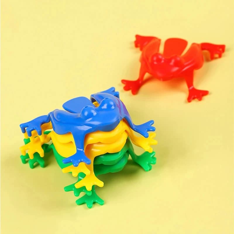 20 Pcs Jumping Frog Toys Bouncing Frogs Stress Relief Anxiety Fidget Toys for Kids — image 2