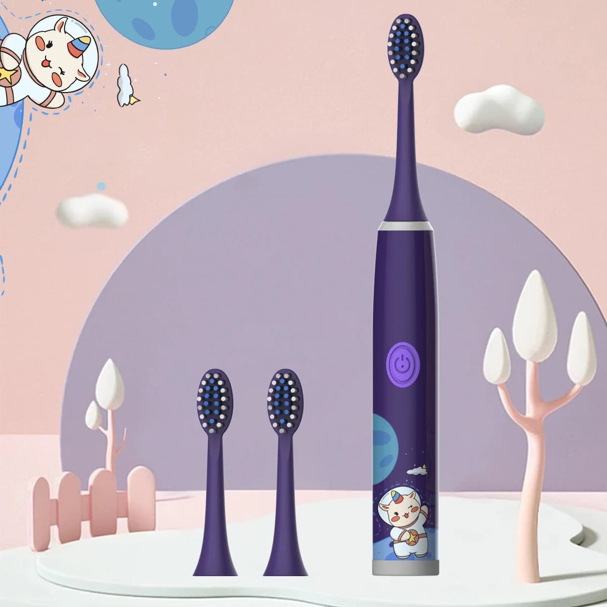 Children's Electric Toothbrush Cartoon Space Series Soft Hair New Color Cleaning — image 13