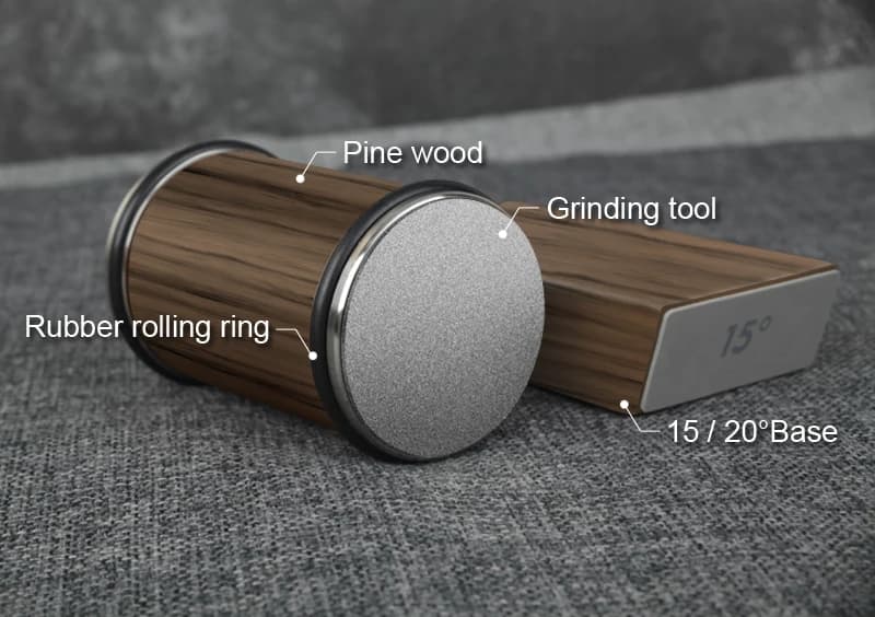 Rolling Knife Sharpener Magnetic Holder Diamond Stone Kit 15 20 Degree — image 5