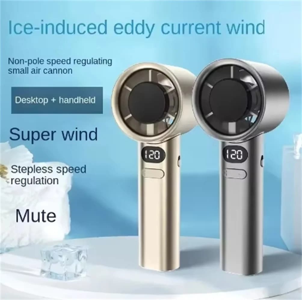 Handheld Fan 120 Speeds 10000+ RPM USB Rechargeable Portable Turbo Fan — image 2