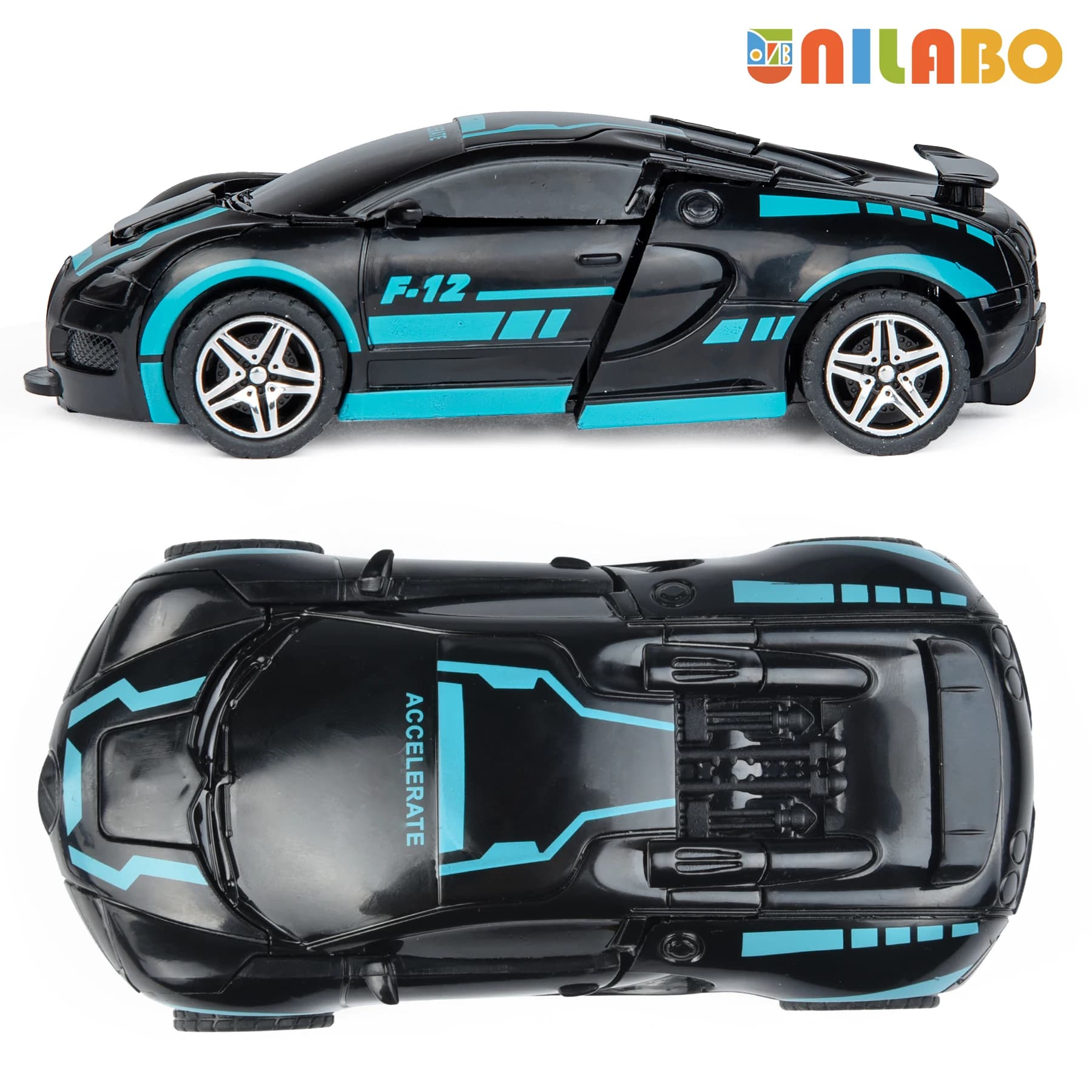 Transformable Robot Sports Car Toy Educational Kids Gift No Batteries Required — image 5
