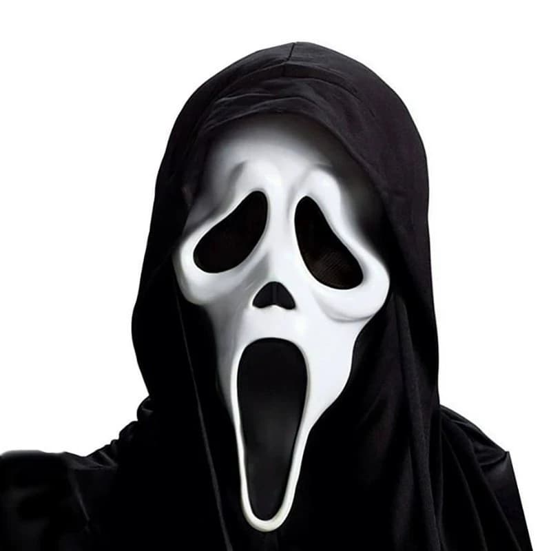 Halloween Scream Horror Face Mask Realistic Creepy Ghost Mask Movie Party Costume — image 11