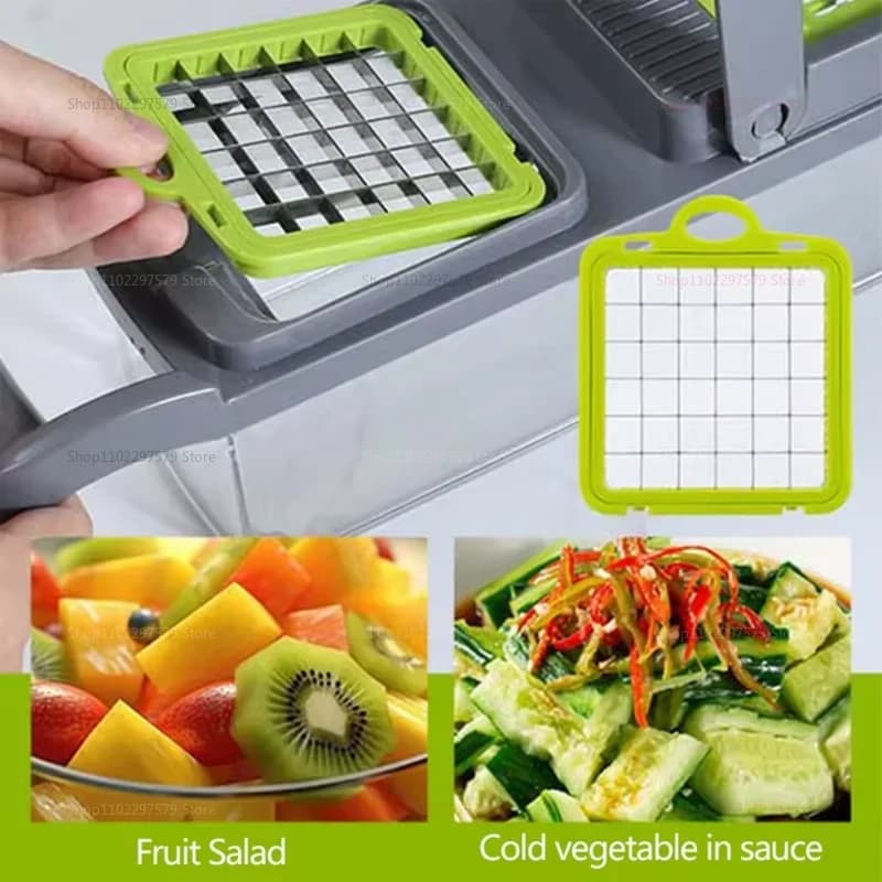 Vegetable Slicer Shredder Cutter for Potato Carrot Fruit Kitchen Food Prep — image 2