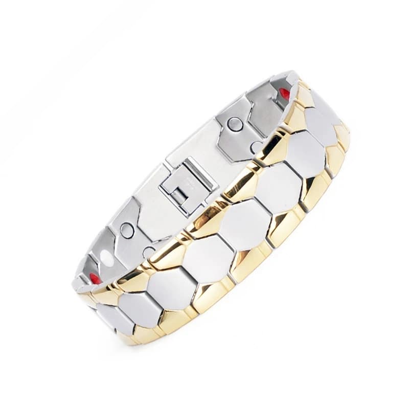Men's Magnetic Hematite Beads Stretch Bracelet Jewellery — image 8