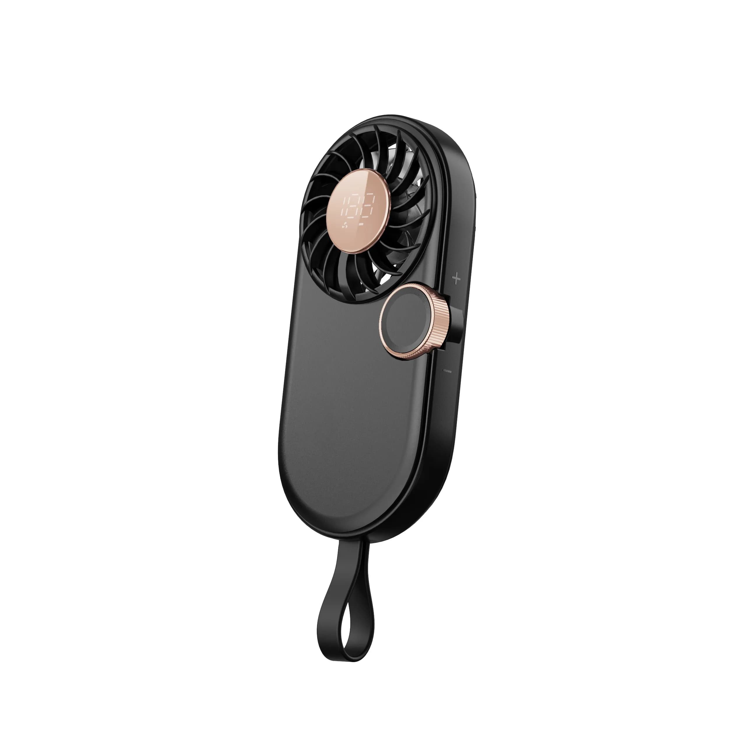 Foldable Neck Hanging Fan Rechargeable Handheld Portable 4 Speed Desk Fan — image 10