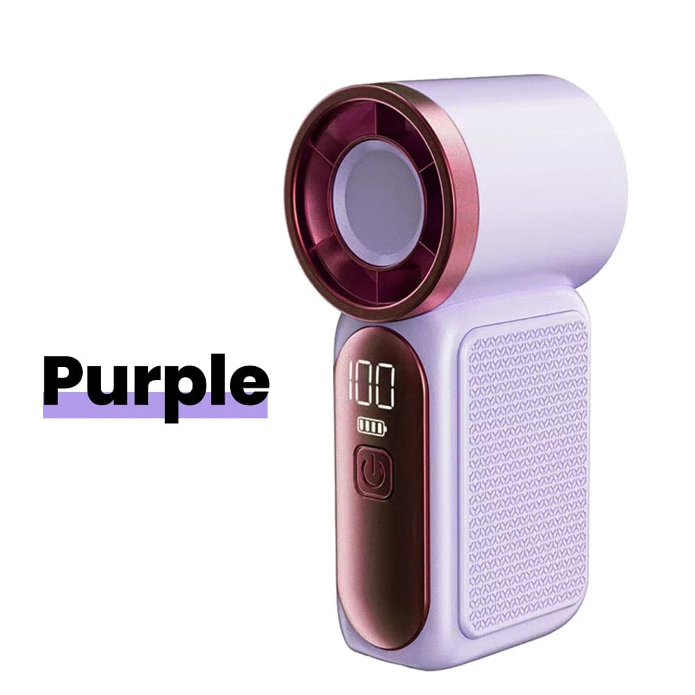 Mini Handheld Fan Portable 5-Speed Type-C Rechargeable Cooling Fan Outdoor — image 7