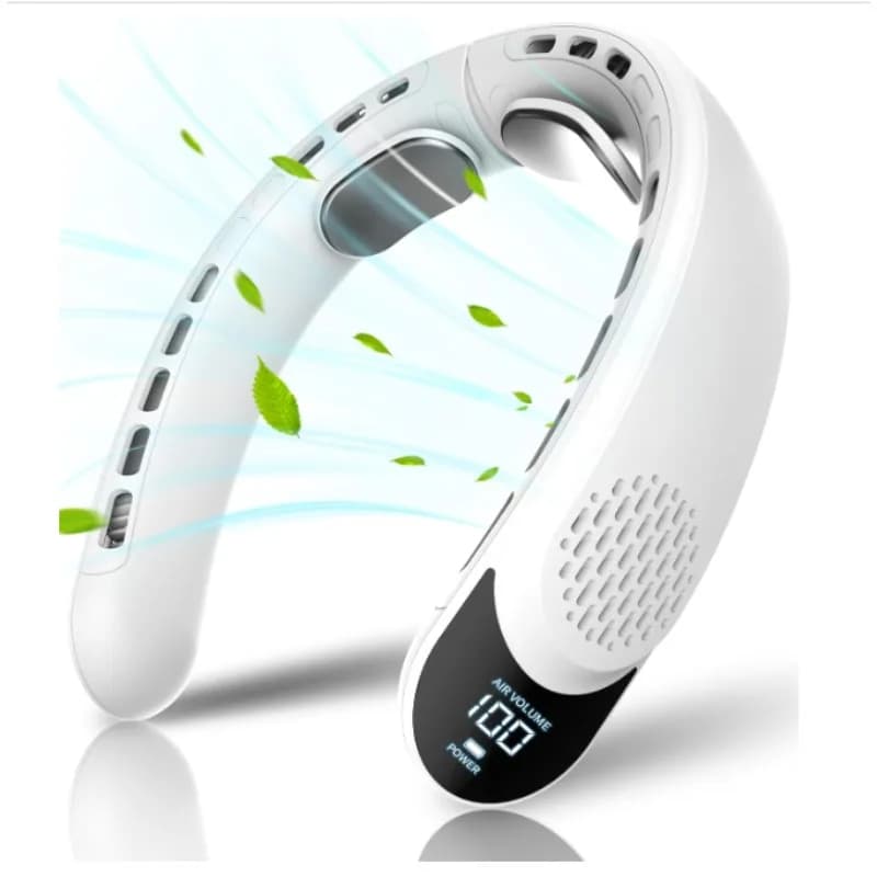 Portable Neck Fan USB Rechargeable 4000mAh 3 Speed Bladeless Outdoor 360° — image 2