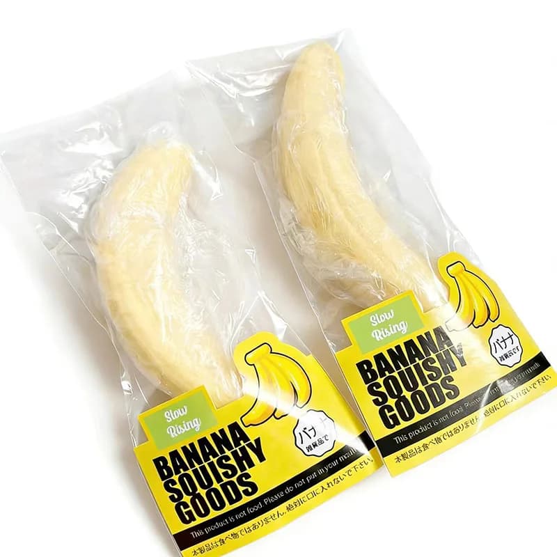 Squishy Banana Squeeze Toy Slow Rising Stress Relief Fidget New Simulated Pulp U — image 6