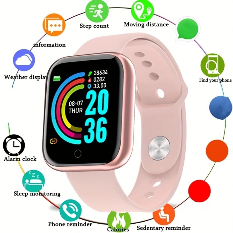 Smartwatch for Men Women Fitness Monitor Message Bracelet Android iOS — image 9