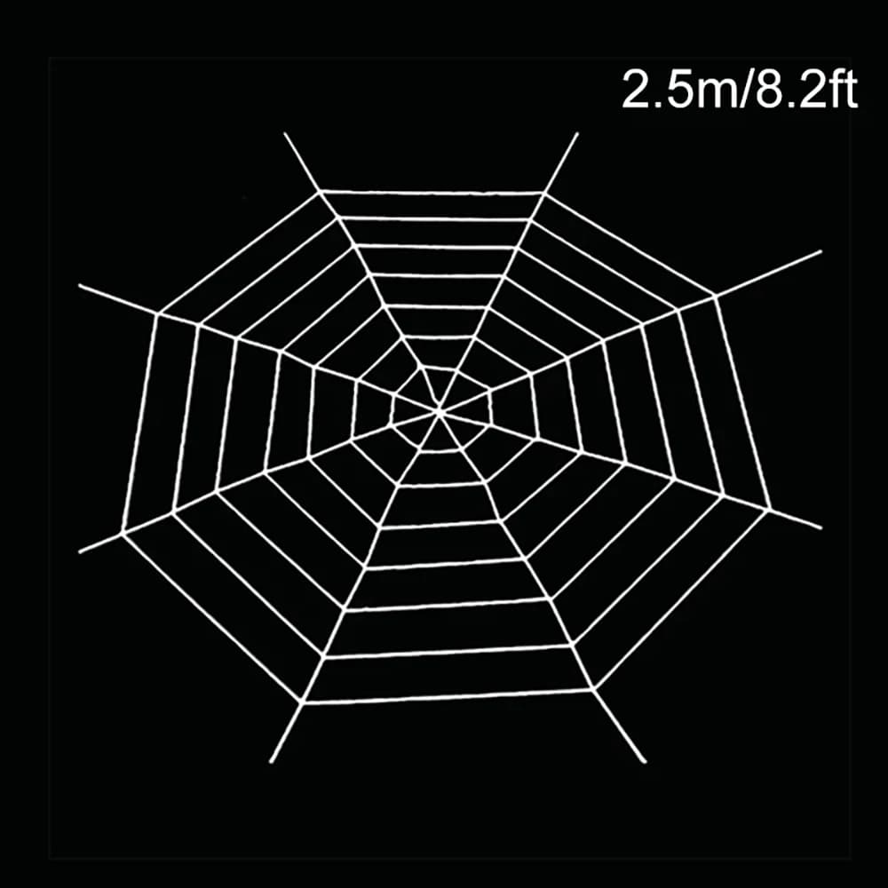 Halloween Giant Spider Web Black White Creepy Outdoor Yard Decoration Large — image 10