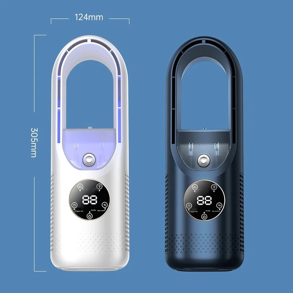 Mini Air Cooler USB Fan Humidification Cooling 6 Speed LED Light Silent Wind — image 6