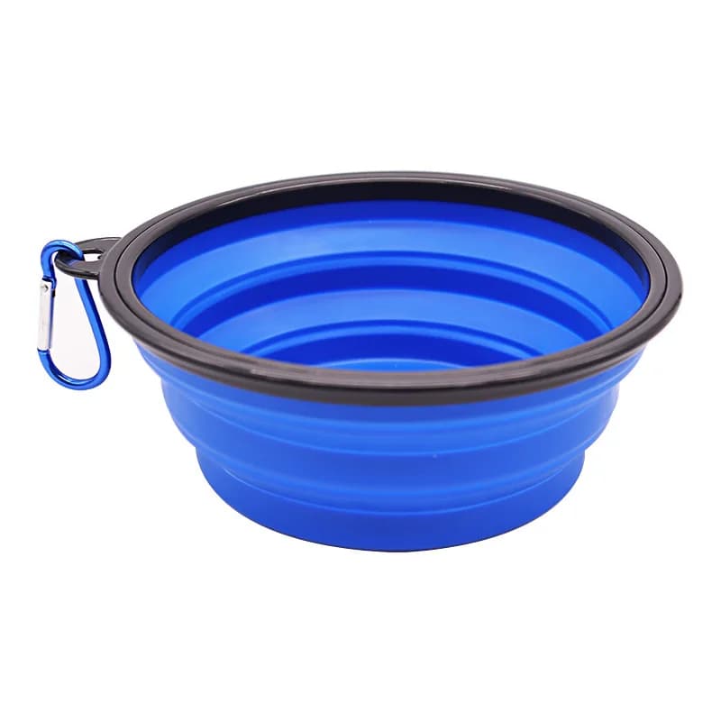 Pet Folding Silicone Bowl Collapsible Dog Food Water Travel Bowl Large Puppy — image 11