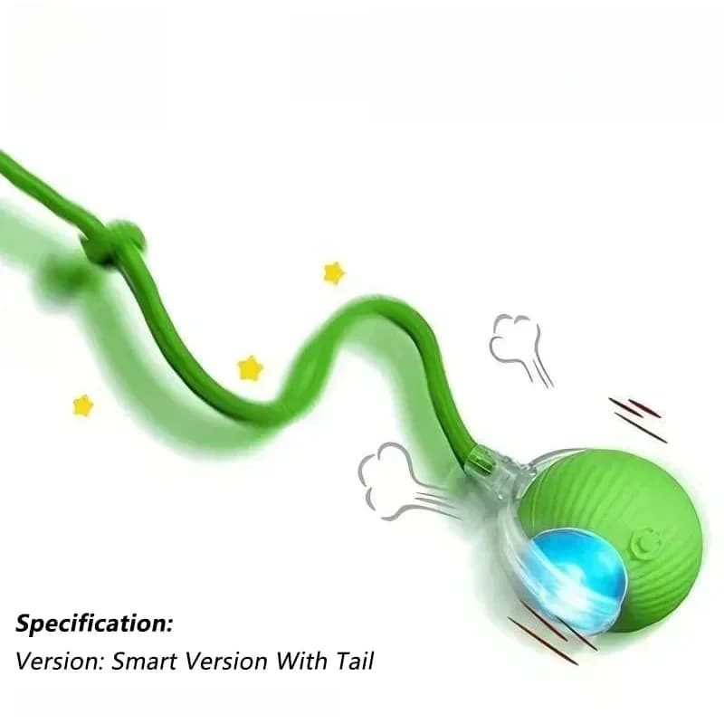 Cat Interactive Ball Toy Automatic Rolling Smart Pet Toy New with Tail Mouse for — image 7