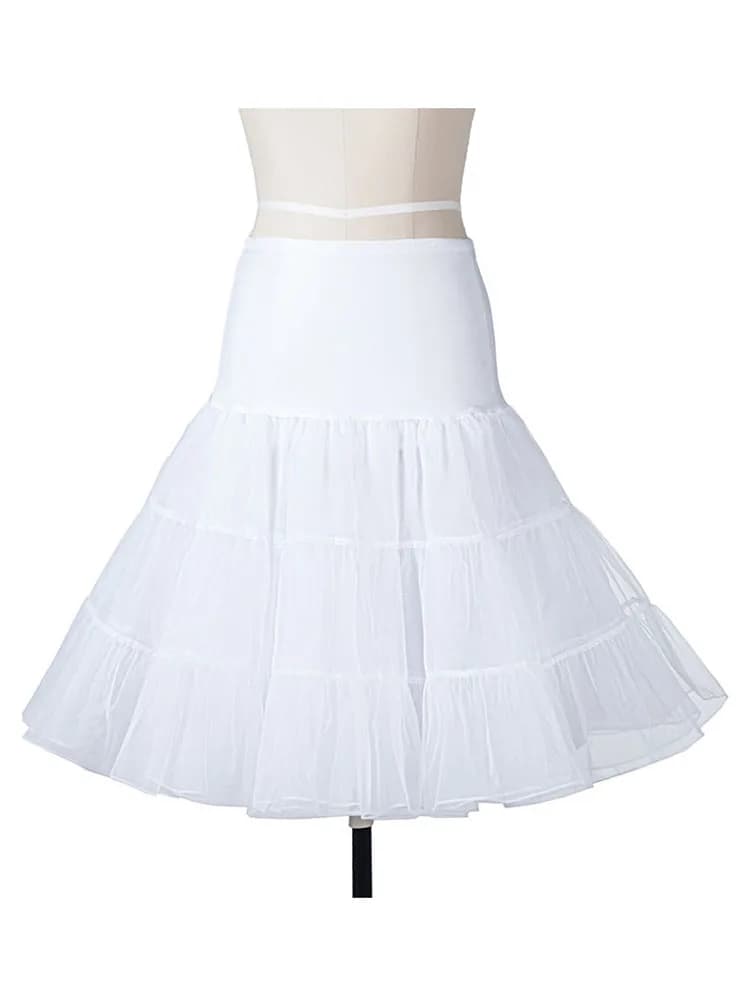 Women's Vintage 50s 60s Fluffy Tutu Skirt Rockabilly Swing Petticoat Underskirt — image 3